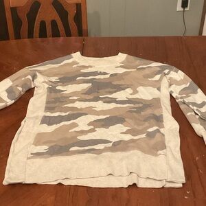 Aerie Camouflage Long Sleeve Sweater